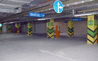 Дизайн системы навигации парковки торгово-офисного центра «Гулливер парк»