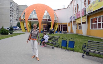 Фасад ТЦ «Апельсин» в Тамбове