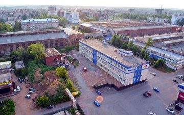 Фасад МФК "Грантфлот" в Ижевске