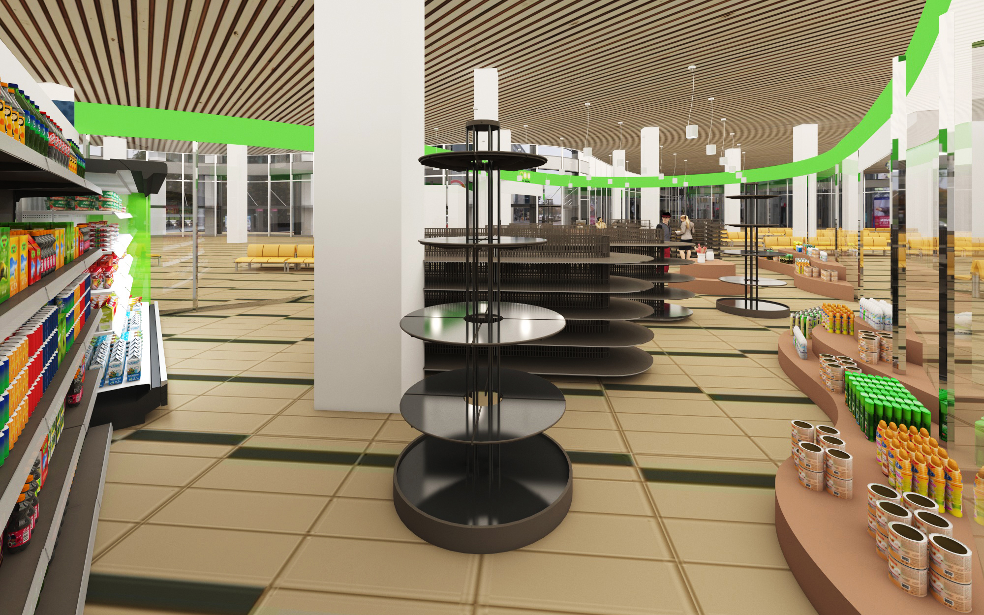 Дизайн-проект магазина в аэропорту от компании Канаян