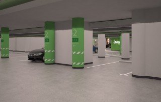 Дизайн системы навигации подземной парковки ТЦ «Неглинная галерея» в Москве Дизайн системы навигации подземной парковки ТЦ «Неглинная галерея» в Москве