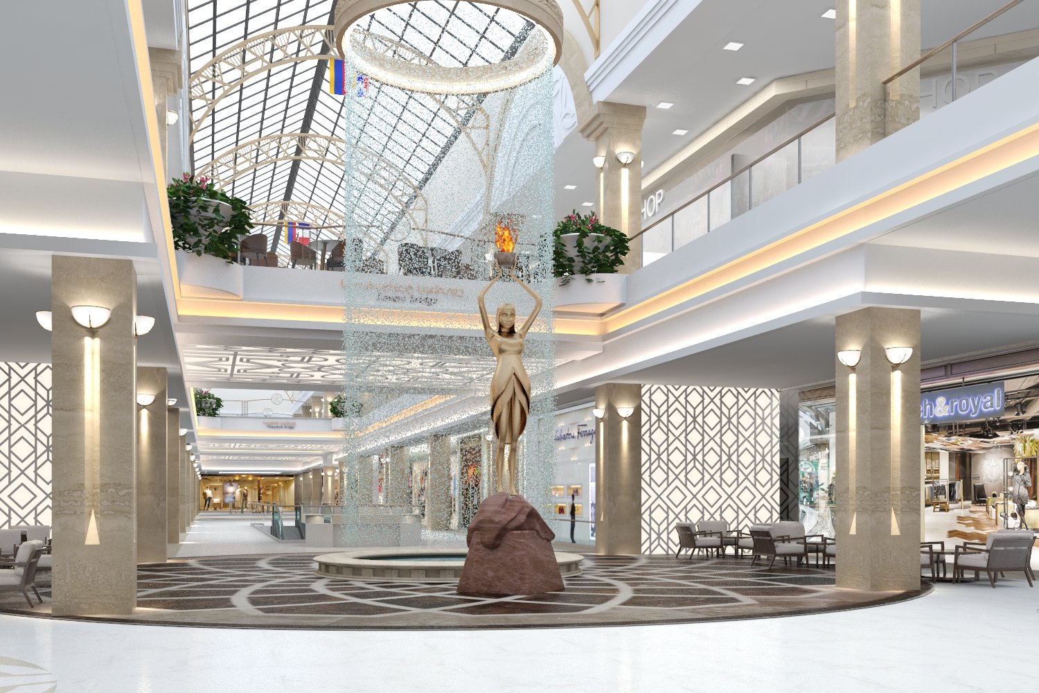 Центральной темой дизайна ТРЦ «Mega Mall Armenia» стала богатая история и культура Армении.