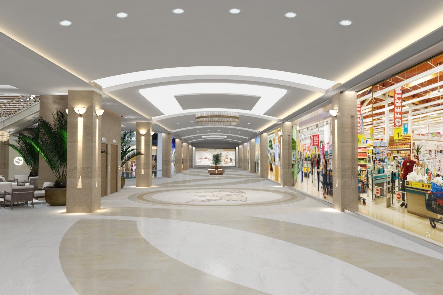 В торгово-развлекательном центре «Mega Mall Armenia» была применена концептуальная навигация.