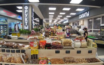 Отделы свежих продуктов на рынке Сезон, Иркутск
