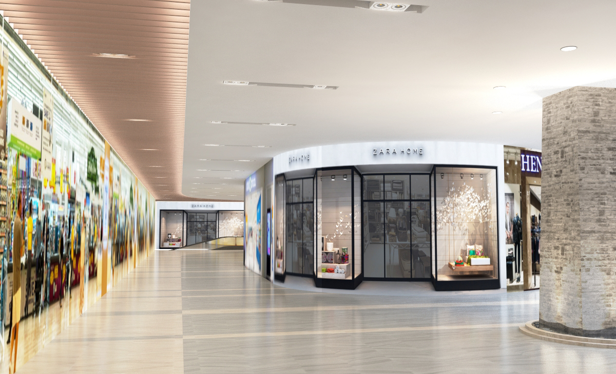 Дизайн-концепт торговой галереи торгового центра “Erebuni Mall”.