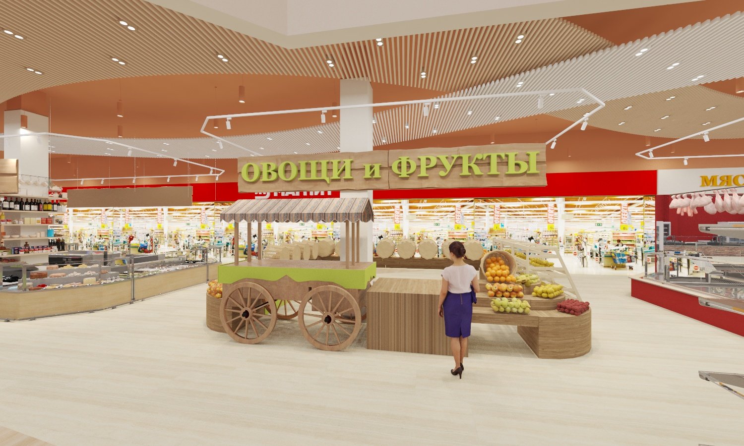 Проекты рынков в современном стиле, планировка и дизайн от Kanayan Retail Design Проекты рынков в современном стиле, планировка и дизайн от Kanayan Retail Design